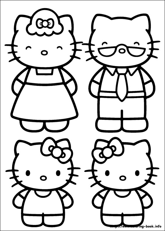 Hello Kitty coloring picture